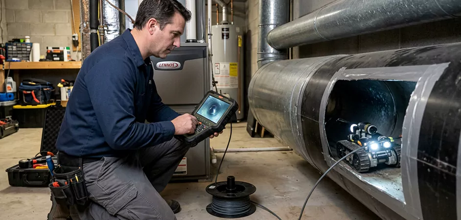 Robotic Duct Inspection in San Antonio, TX