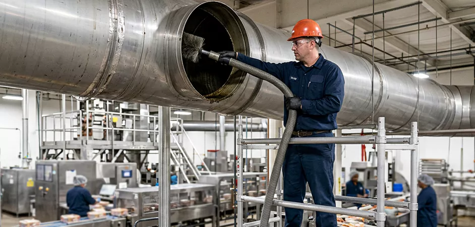 Food Processing Facility Duct Cleaning in San Antonio